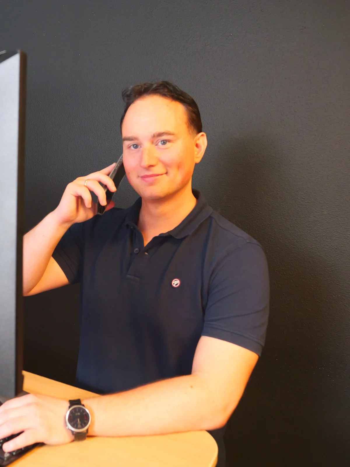 Pascal aan het werk bij Tulipsoft